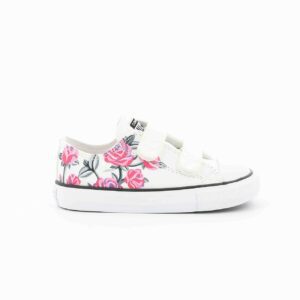 Toiles Fille - Toile Floral Blanc Converse - 650138-10