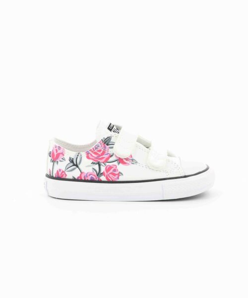 Toiles Fille - Toile Floral Blanc Converse - 650138-10