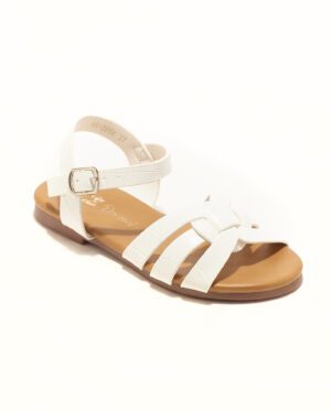 Sandales Fille - Sandale Ouverte Blanc Jina - 55-205l
