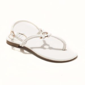 Sandales Plates Femme - Sandale Plate Blanc Jina - P11 Zh Style 8