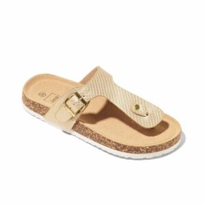 Mules Fille - Mule Plate Or Jina - New G60egr0316 Girls Jf