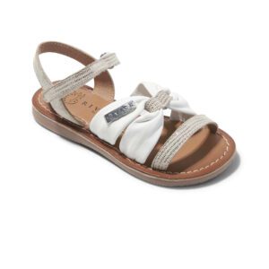 Sandales Fille - Sandale Ouverte Argent Blanc Jina - E-023895