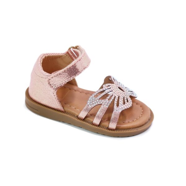 Sandales Bébé Fille Baby Gap - Taille 11 - Rose Brillant à Lanières Croisées - Neuves Avec étiquettes